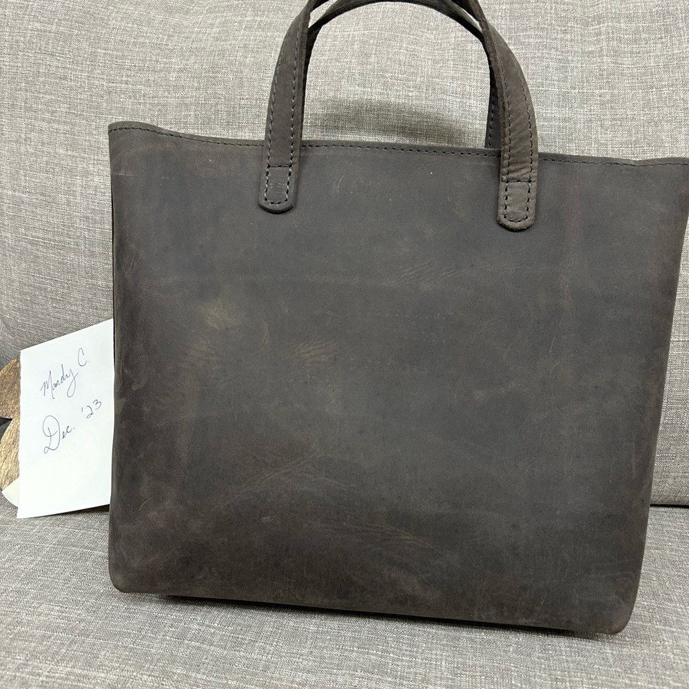 GROUPIE GREY Portland Leather Goods Medium Zipper Crossbody BNNU - Picture 3 of 5